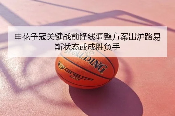 申花争冠关键战前锋线调整方案出炉路易斯状态或成胜负手